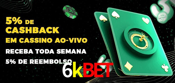 Promoções do cassino ao Vivo 6kbet